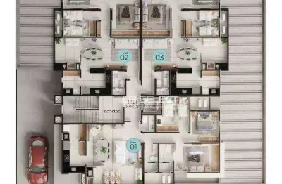 Apartamento com 3 dormitórios à venda, 87 m² por r$ 698.714,14 - santa mônica - uberlândia/mg