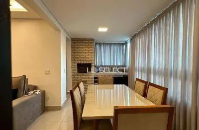 Apartamento com três quartos, uma suíte e duas semi suítes e varanda gourmet.