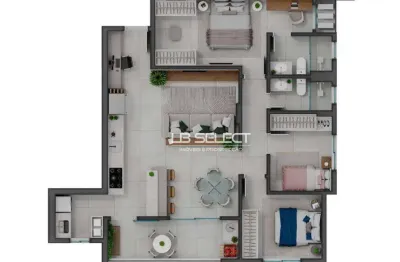 Apartamento com 3 dormitórios à venda, 96 m² por r$ 870.000,00 - patrimônio - uberlândia/mg