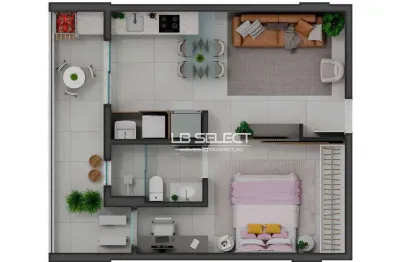 Apartamento com 1 dormitório à venda, 52 m² por r$ 534.000,00 - patrimônio - uberlândia/mg