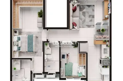Apartamento com 2 dormitórios à venda, 52 m² por r$ 396.000,00 - santa mônica - uberlândia/mg