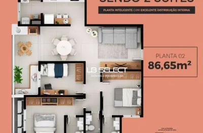 Apartamento com 3 dormitórios à venda, 86 m² por r$ 639.900,00 - santa mônica - uberlândia/mg