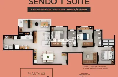 Apartamento com 3 dormitórios à venda, 90 m² por r$ 652.900,00 - santa mônica - uberlândia/mg