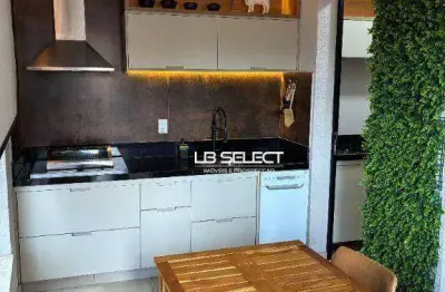 Apartamento no bairro cazeca com três quartos e varanda gourmet.