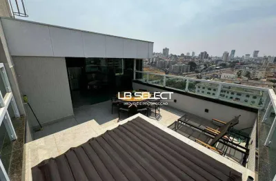 Cobertura linear no bairro saraiva com dois quartos, suíte e área gourmet.