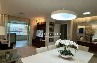 Apartamento no bairro martins com três quartos, sacada e duas vagas de garagem.