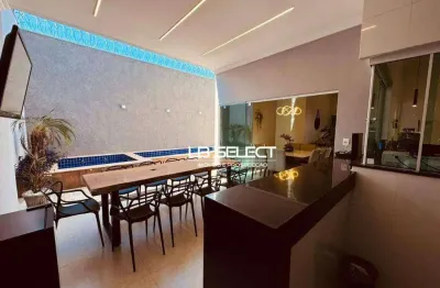 Casa no bairro Bosque dos Buritis com três quartos, suíte e varanda gourmet.