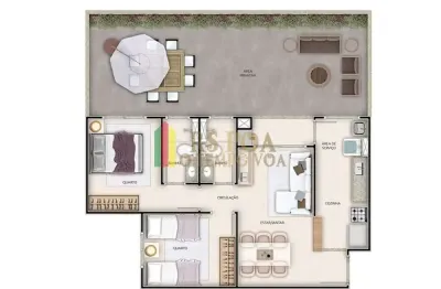 Apartamento com 2 quartos à venda na rua sílvio silveira soares, 2449, camaquã, porto alegre por r$ 375.000