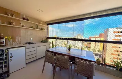 Apartamento vista mar, varanda gourmet.,  3 quartos sendo 2 suítes  no eco oceania, praia de jardim oceania/ bessa- 98m2 - condomínio club- r$ 1.280.0
