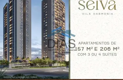Seiva vila harmonia 4 suítes 2 sacadas lazer completo 157 e 206 metros