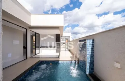 Casa térrea no condomínio parqueville jacarandá – aparecida de goiânia – 3 suítes