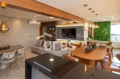 Apartamento mobiliado 170 m² – 3 suítes – gaia consciente home – setor bueno, goiânia