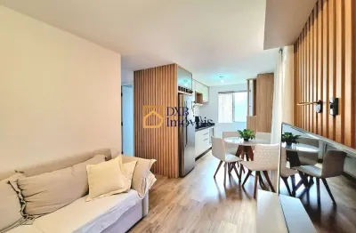 Apartamento com 2 quartos à venda na rua nova aurora, 1177, sítio cercado, curitiba, 40 m2 por r$ 270.000