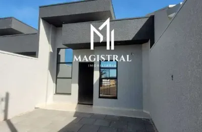 Casa exclusiva à venda em cascavel - bairro brasília, frente, 2 quartos (1 suíte) com 2 vagas