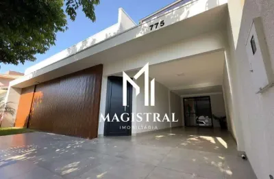 Sobrado a venda de porteira fechada no bairro pacaembu em cascavel pr.