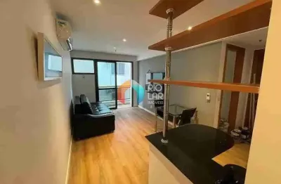Flat à venda em ipanema, 45 m2, lazer completo, vaga de garagem, mobiliado, rio de janeiro, rj.