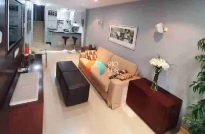 Residencial duplex à venda no flamengo, varanda, 2 quartos (1 suíte), vaga, rio de janeiro, rj.