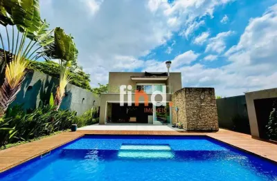 Casa com 3 suítes à venda, 426 m² por r$ 3.900.000 - chácaras são carlos - cotia/sp