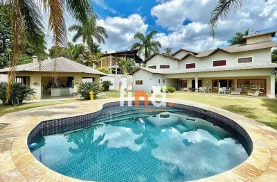 Casa com 5 dormitórios (suítes) à venda, 752 m² mobiliada por r$ 5.890.000 - são paulo ii - granja viana - cotia/sp