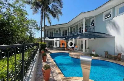 Casa com 4 dormitórios (4 suítes) porteira fechada à venda, 421 m² por r$ 3.300.000 - são paulo ii - granja viana - cotia/sp