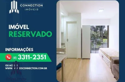 Kitnet com 1 dormitório para alugar, 23 m² por r$ 1.669,14/mês - cajuru - curitiba/pr