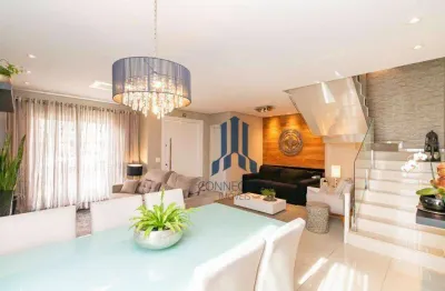 Sobrado com 4 dormitórios para alugar, 180 m² por r$ 8.809,94/mês - santa felicidade - curitiba/pr