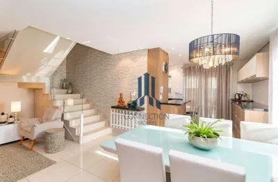 Sobrado com 4 dormitórios para alugar, 180 m² por r$ 8.809,94/mês - santa felicidade - curitiba/pr