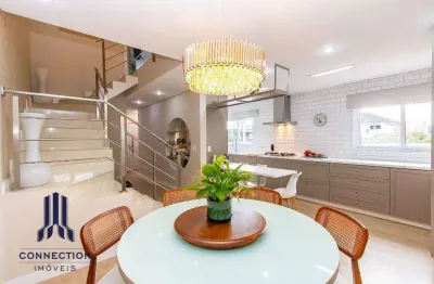 Sobrado com 3 dormitórios à venda, 113 m² por r$ 1.600.000,00 - santa felicidade - curitiba/pr