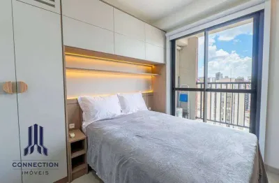 Studio com 1 dormitório para alugar, 22 m² por r$ 3.140,00/mês - centro - curitiba/pr