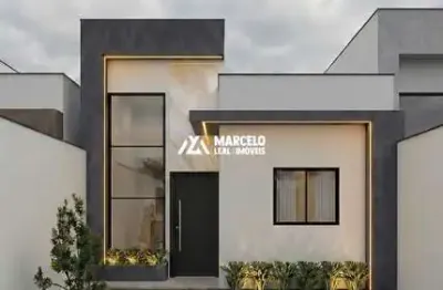 Vendo linda casa, com 3 quartos sendo 1 suíte, sala com pé direito alto, cozinha