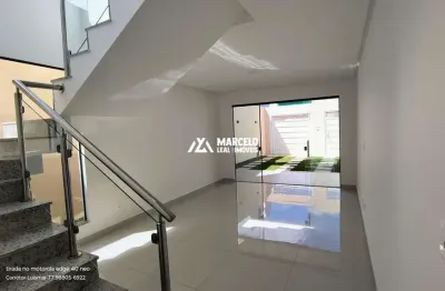 Linda casa moderna de 3/4 sendo uma suíte com 137 m2 de área construída a poucos