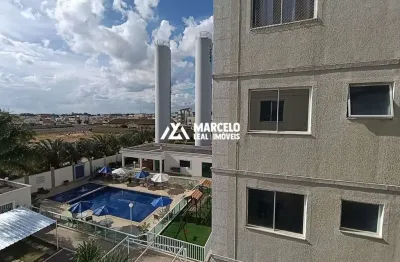 Alugo Apto de 2/4 no 3º andar no Condomínio Vitória Sul com elevador e completa