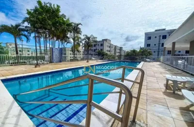 Apartamento com 2 dormitórios à venda no condomínio jangadas, 43 m² por r$ 170.000 - nova parnamirim - parnamirim/rn
