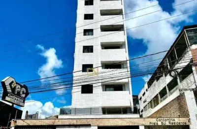 Apartamento vista mar com 2 dormitórios à venda, 50 m² por r$ 390.000 - ponta negra - natal/rn