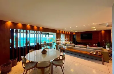 Apartamento com 3 dormitórios à venda, 250 m² por r$ 2.190.000,00 - areia preta - natal/rn