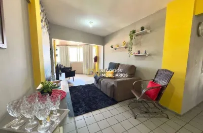 Apartamento espaçoso com 3 dormitórios sendo 1 suíte + dependência à venda, 130 m² por r$ 380.000 - lagoa nova - natal/rn
