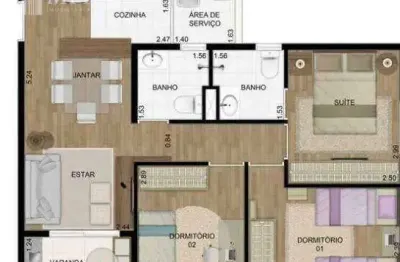 Apartamento com 2 dormitórios à venda, 58 m² por r$ 380.000,00 - parque edu chaves - são paulo/sp
