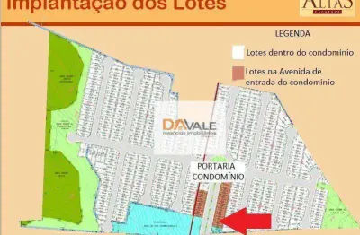 Terreno à venda, 240 m² por r$ 180.000,00 - condomínio terras altas - caçapava/sp