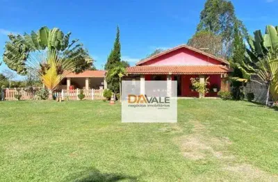 Linda chácara com 4.800 mts² murada e totalmente plana  à venda, 4800 m² por r$ 615.000 - tataúba - caçapava/sp