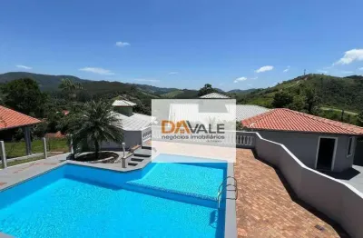Chácara paradisíaca região nobre de jambeiro com linda vista permanente.