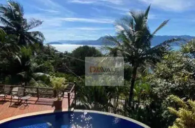 Casa cinematográfica de frente para o mar em ilha bela/sp.