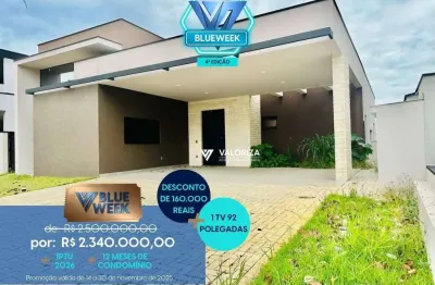 Casa com 3 dormitórios à venda, 251 m² por r$ 2.340.000,00 - alphaville nova esplanada - votorantim/sp
