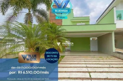 Casa com 3 dormitórios para alugar, 193 m² por r$ 7.472,00/mês - condomínio ibiti reserva - sorocaba/sp