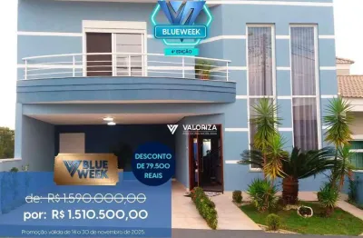 Casa com 3 quartos à venda, 355 m² por r$ 1.590.000 - condomínio julia martinez - sorocaba/sp