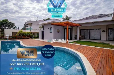 Casa com 5 dormitórios à venda, 437 m² por r$ 2.755.000,00 - condomínio vale do lago - sorocaba/sp