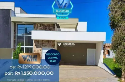 Casa com 3 dormitórios à venda, 144 m² por r$ 1.230.000,00 - condomínio campos do conde - sorocaba/sp