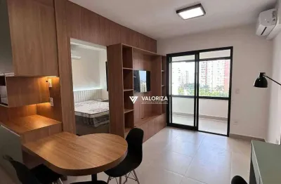 Apartamento 01 quarto mobiliado para alugar, parque campolim edifício mandarim