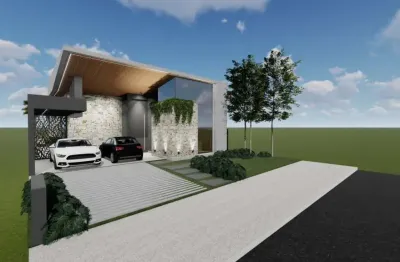 Casa nova com 3 suítes à venda no condomínio fechado terras altas, na zona sul de uberlândia.