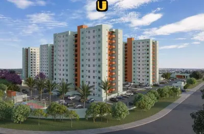 Apartamento 2 quartos, suíte, varanda gourmet, elevador e área de lazer no bairro grand ville em uberlândia/mg
