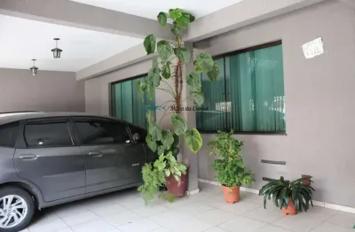 Sobrado à venda com 3 dormitórios 3 vagas com casa nos fundos, homero thon , santo andré
